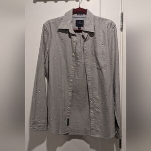 American Eagle  XS Penguin Pattern Shirt
